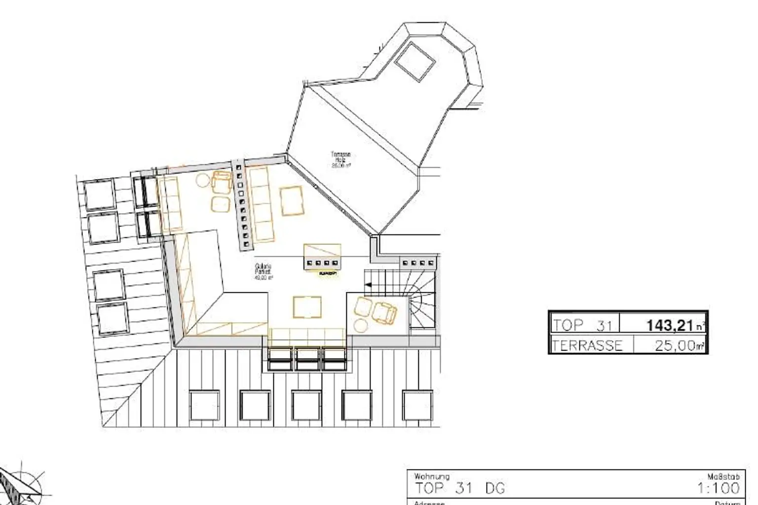 Staudgasse Obj.3341 Plan OG