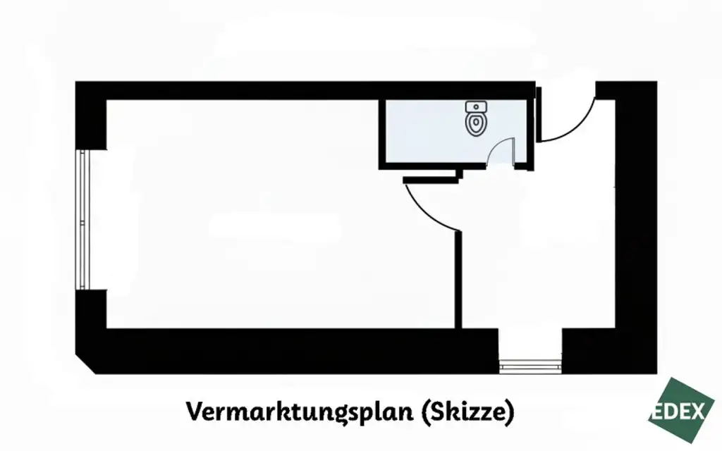 Sanierungsbedürftige 1-Zimmer-Altbauwohnung im EG nahe UKH Lorenz Böhler