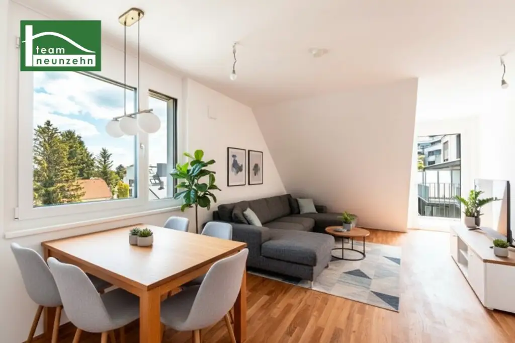 Das Raumwunder: Ruhig, Hell und in Bestlage - Erstbezug direkt beim Donauzentrum in Hofruhelage mit Geothermie-Heizung