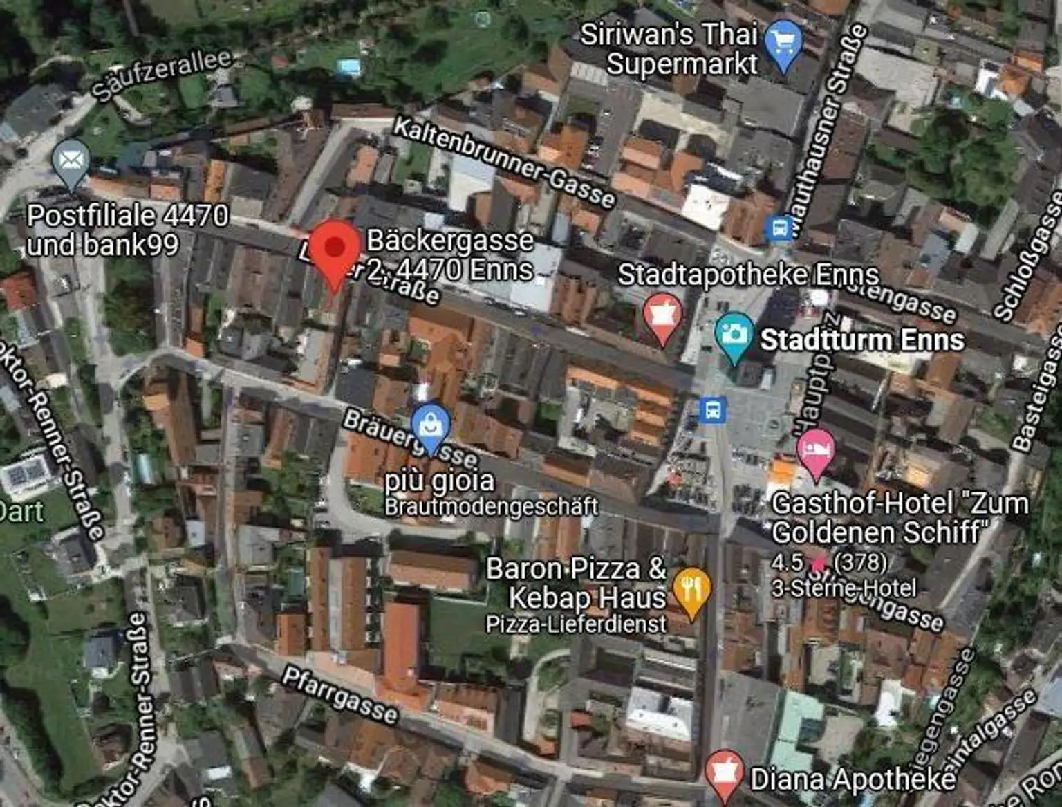 Zentrale Lage im Ennser Kerngebiet