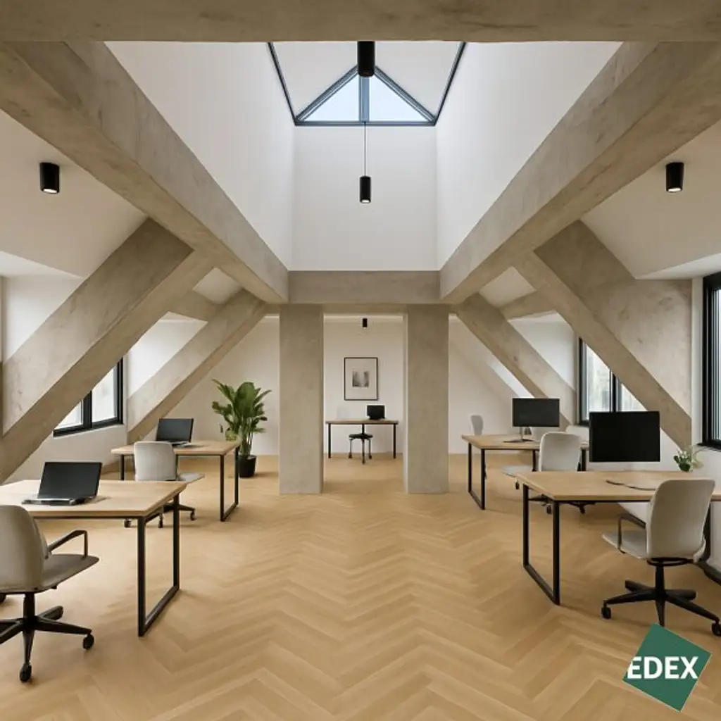 Erstbezug | Rohbau-Büro auf zwei Ebenen im Dachgeschoss mit Gestaltungsspielraum