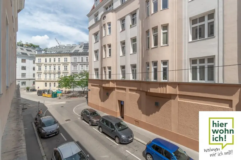 Sanierungsbedürftig helle 2 Zi Altbauwohnung im Karmeliterviertel