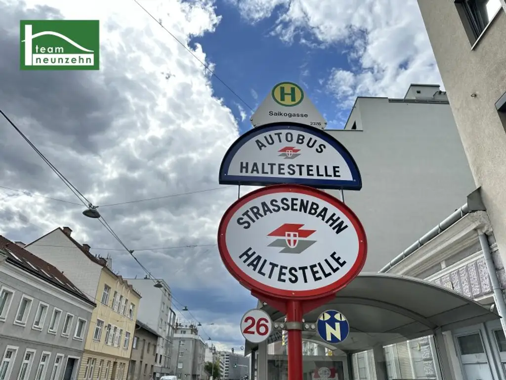 Zentral begehbarer Gartentraum nahe U1 Kagranerplatz mit Küche und Wärmepumpe!