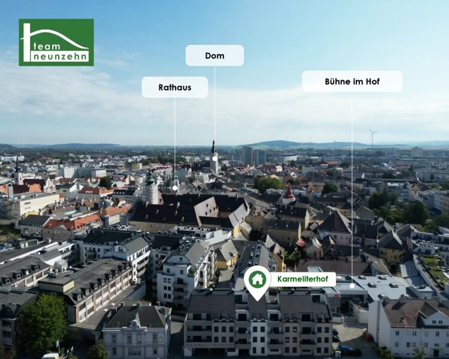 Moderne 2-Zimmer-Wohnung in idealer Lage! Karmeliterhof - Neubauwohntraum beim Rathausplatz. - WOHNTRAUM