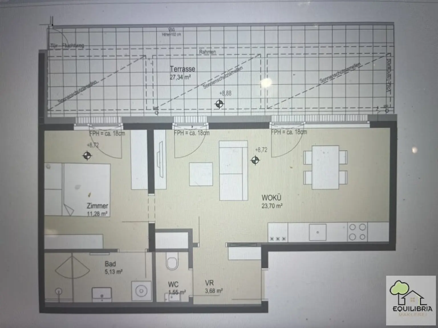 GEKÜHLT !  NEUBAU  !   Erstbezug  mit  einer 28 m2 großen und ruhigen   Terrasse  - Entdecke dein neues Zuhause
