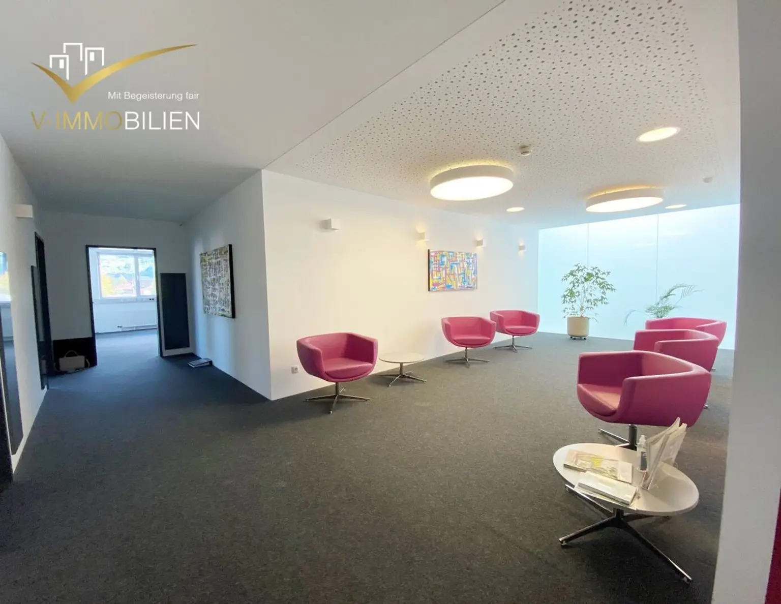 Lichtdurchflutete - Klimatisierte Bürofläche