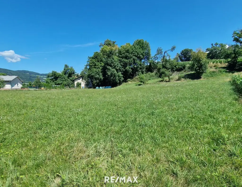 Traumhaftes, ca. 3.109 m² großes Baugrundstück mit Blick auf die Karawanken im Bezirk Völkermarkt