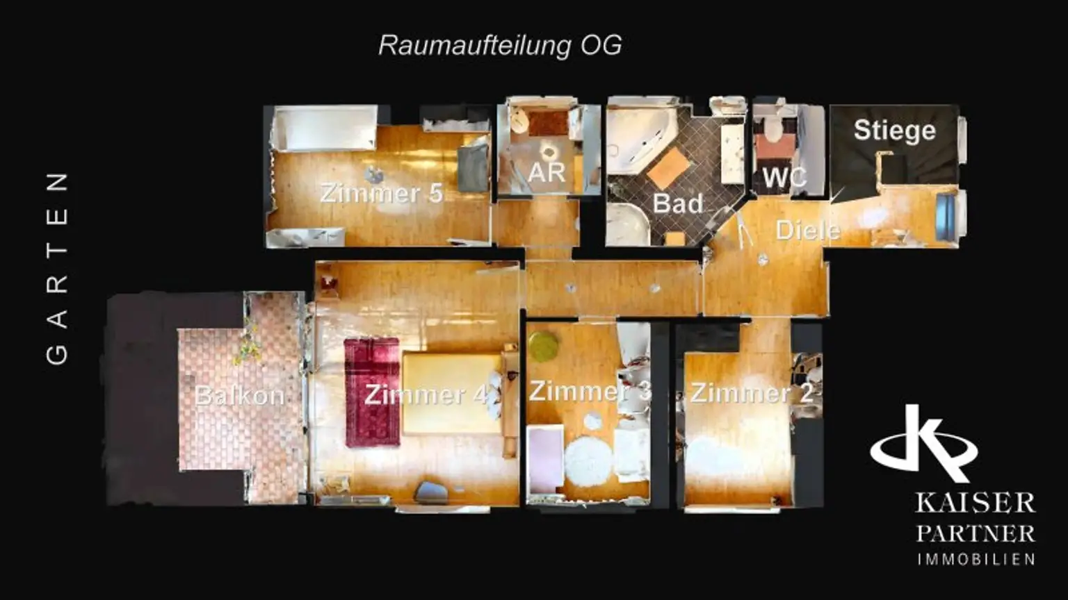 Raumaufteilung - OG