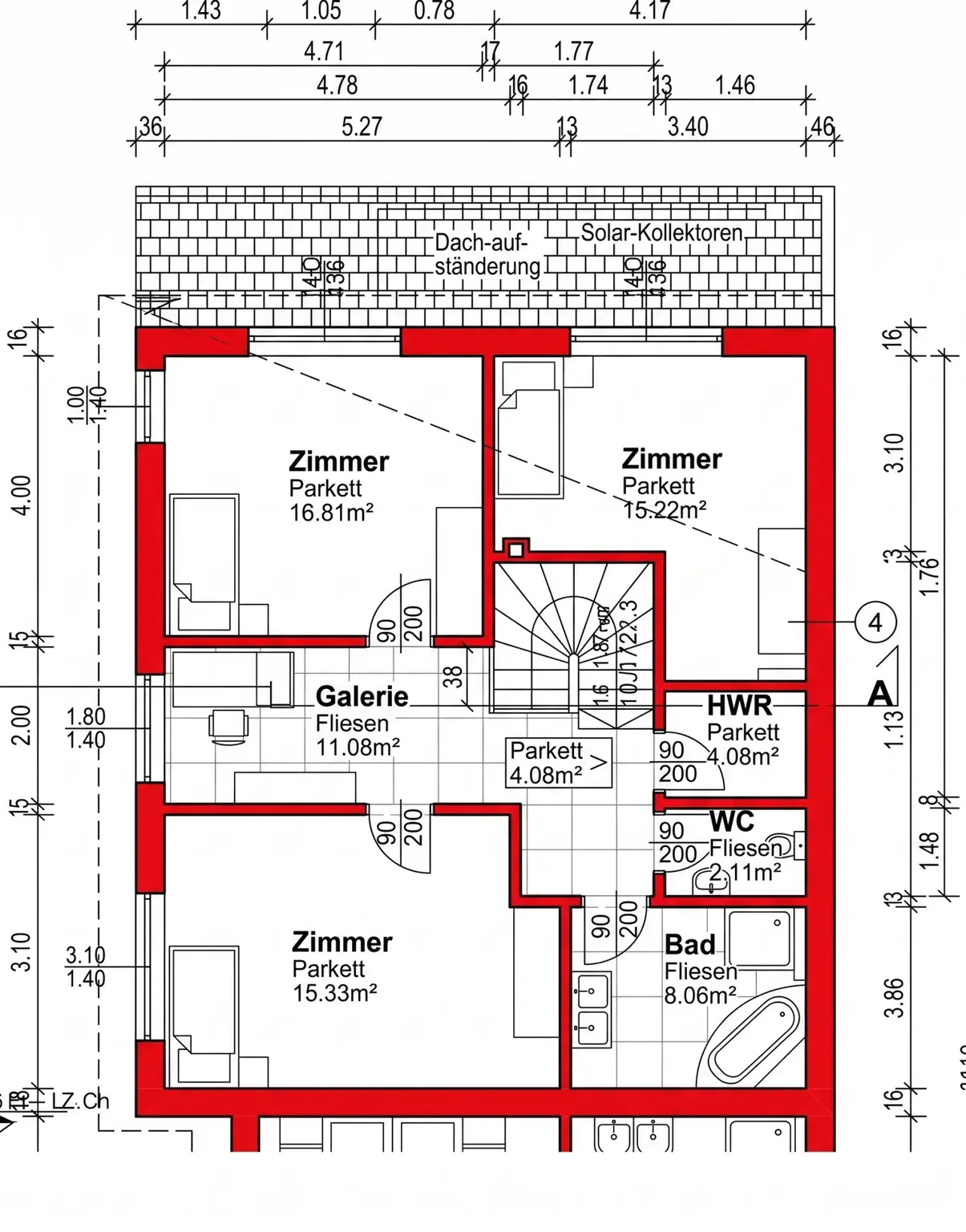 Plan Obergeschoss