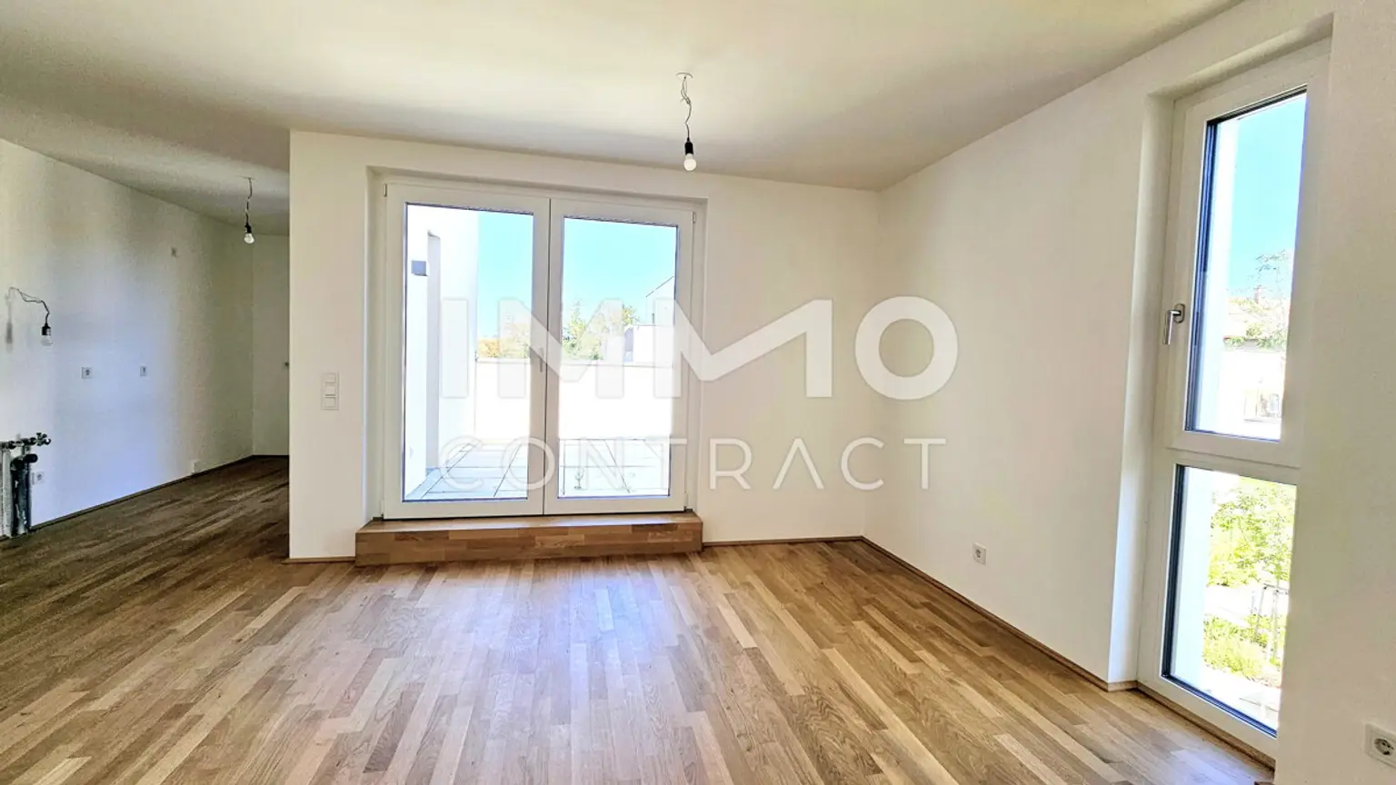 Terrassentraum: Moderne, helle 3-Zimmer-Wohnung mit Grünblick im Erstbezug - provisionsfrei!