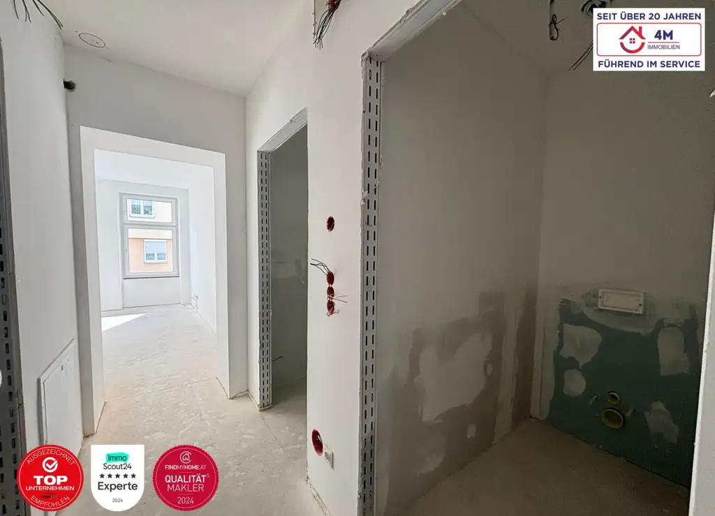 Neuwertig & stilvoll: 2-Zimmer-Erstbezug mit 39,5 m²