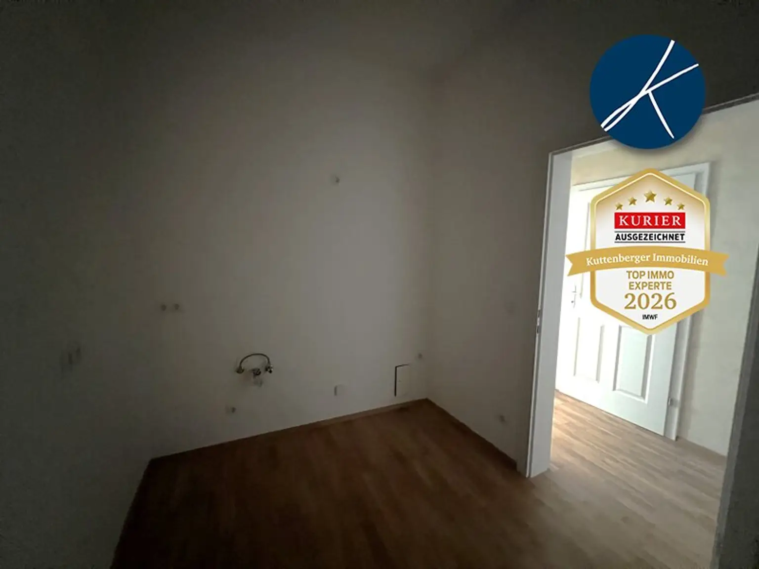 Küche mit Anschlüssen