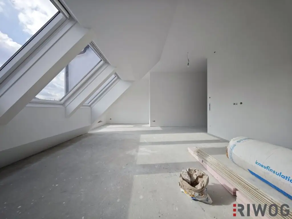 ERSTBEZUG | DG-Terrassenwohnung mit 3 Zimmern | Klima & Luftwärmepumpe | Tiefgaragenplatz | Nähe Liesing & Riverside