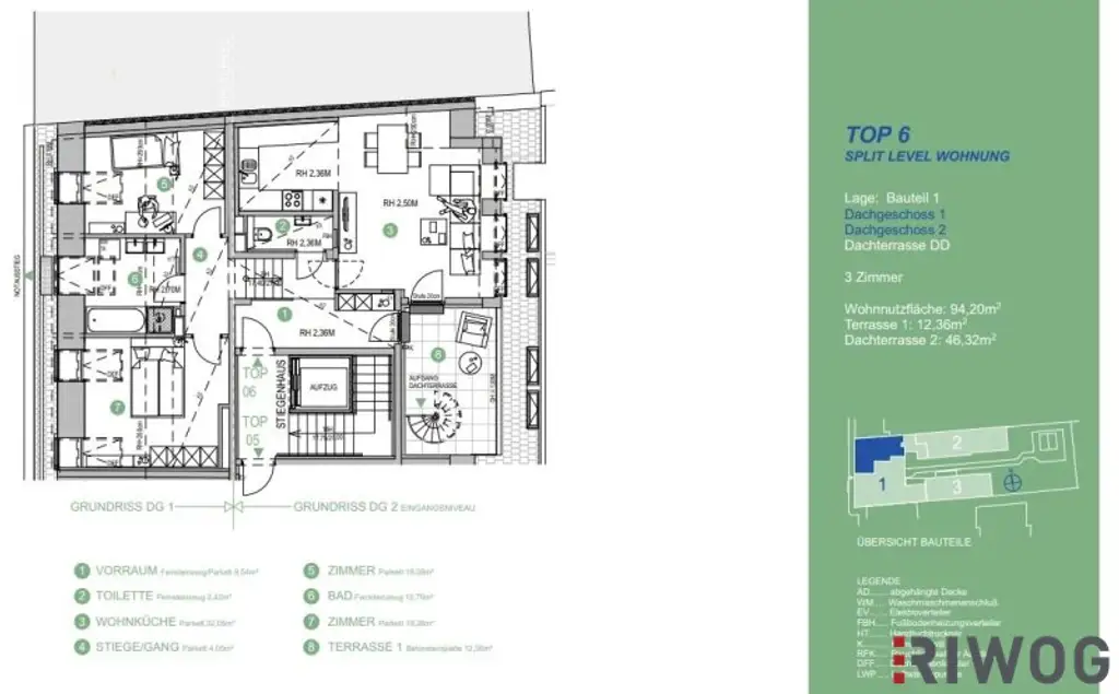Imposante und sehr helle Dachgeschosswohnung mit 2 Terrassen und hochwertiger Ausstattung in ehemlaigen Fuhrwerkhaus