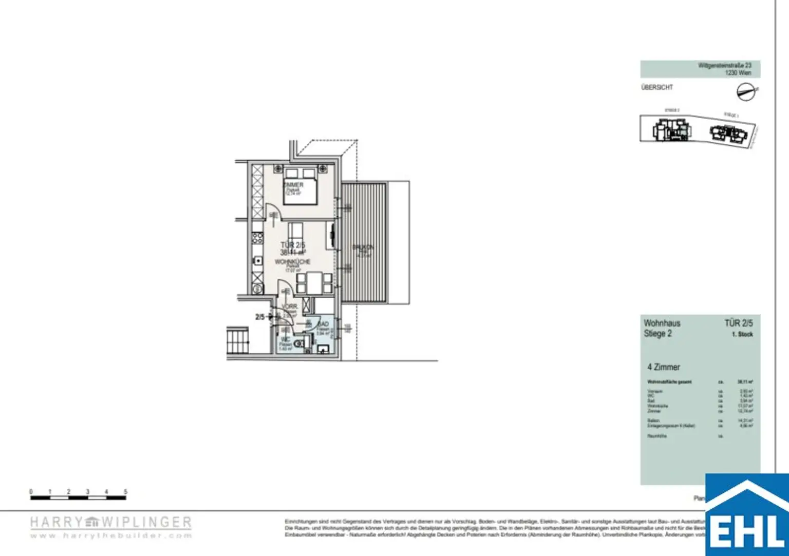 Wohnen mit Niveau – Erstbezug mit Balkon im Herzen Hietzings