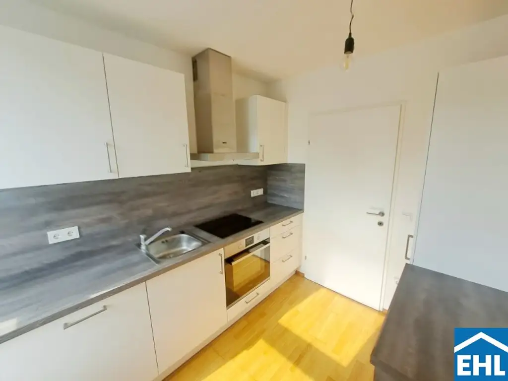 Innenhofseitige 2-Zimmer-Wohnung nahe dem Millennium Tower