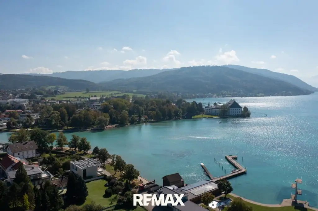 Wenn ich den See seh, brauch ich kein Meer mehr! Panoramatischer Seeblick auf den Attersee.