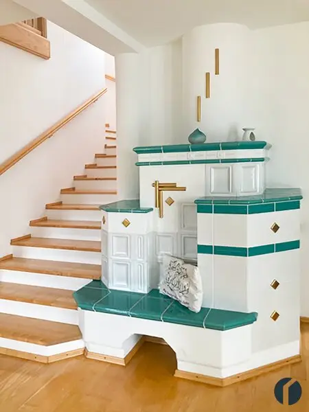 Kachelofen im Wohnbereich