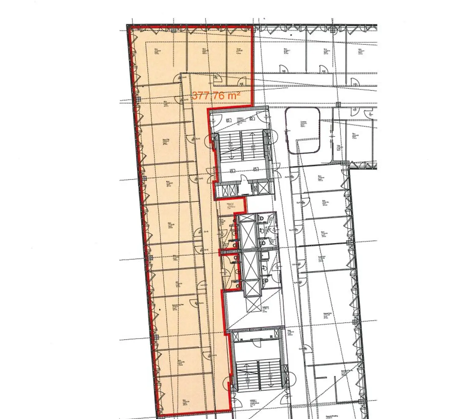 1120 Wien, Technologiestraße 5 EP 3 ca. 377 m² 4.OG Plan