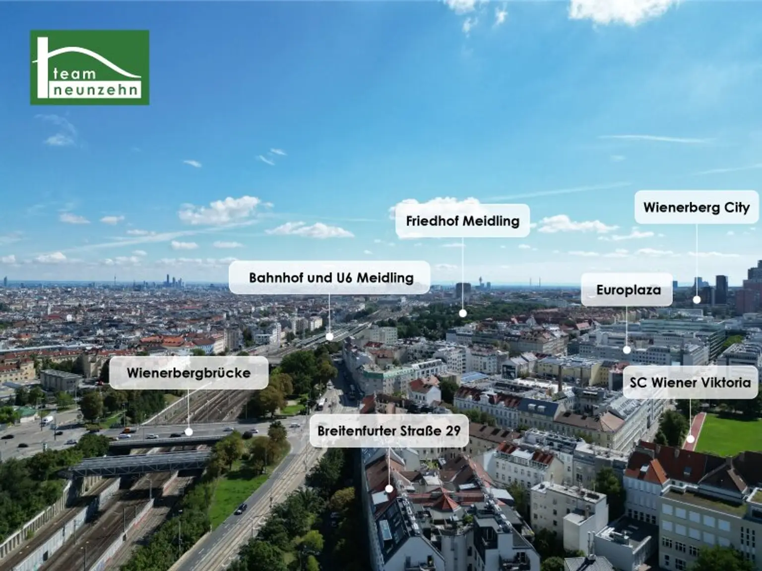 Panoramablick-Wohnung mit Dachterrasse nahe U6 Meidling zwischen Schönbrunn und Wienerberg - Frisch renoviert!
