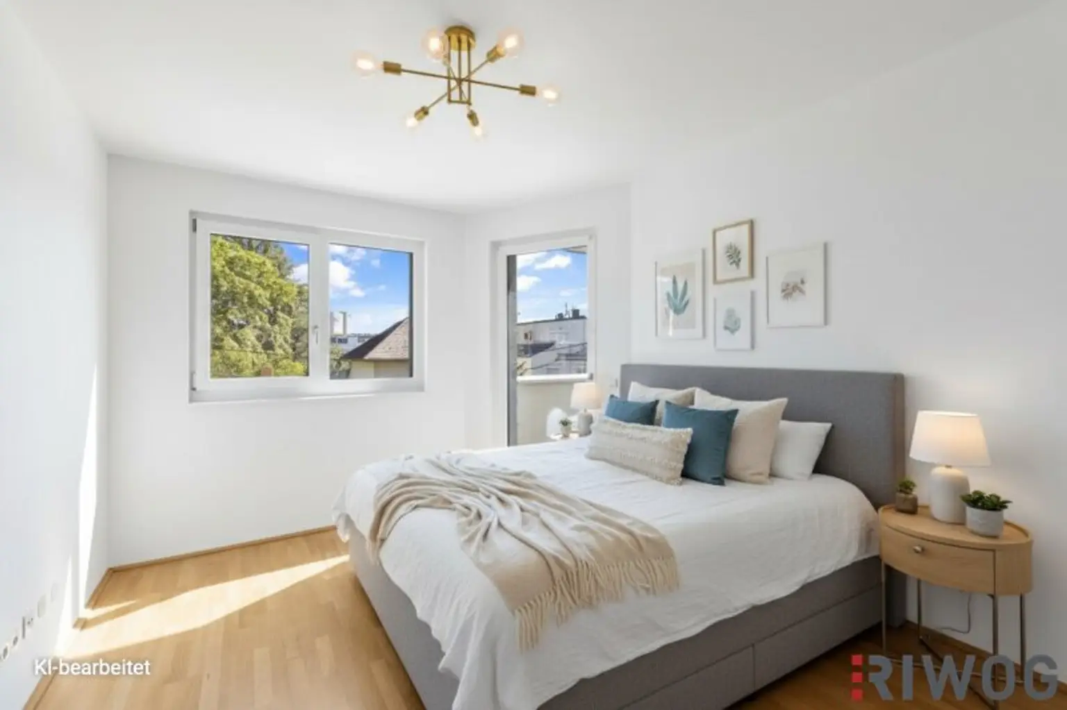 Schlafzimmer 13,20m² KI-Visualisiert