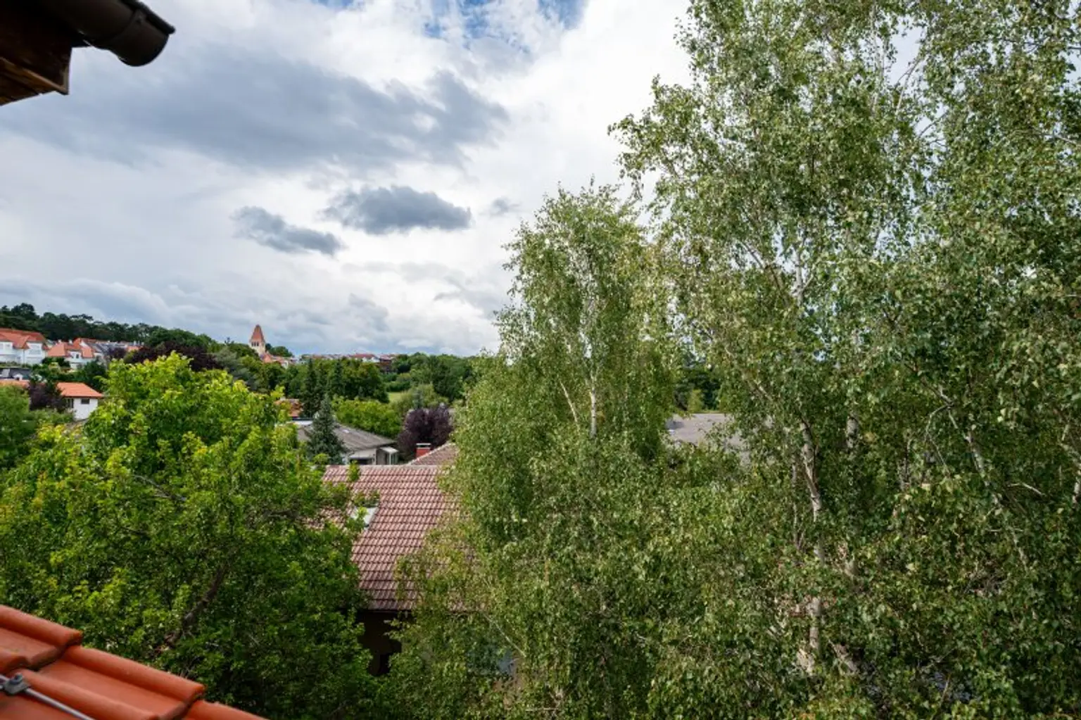 Dachgeschosswohnung in Ruhelage mit traumhaftem Grünblick, eigenem Garten und Garage