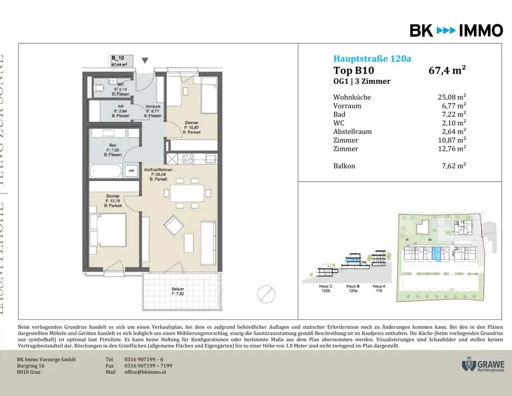 3-Zimmer-Wohnung mit traumhafter Aussicht und Balkon! **Laßnitzhöhe**