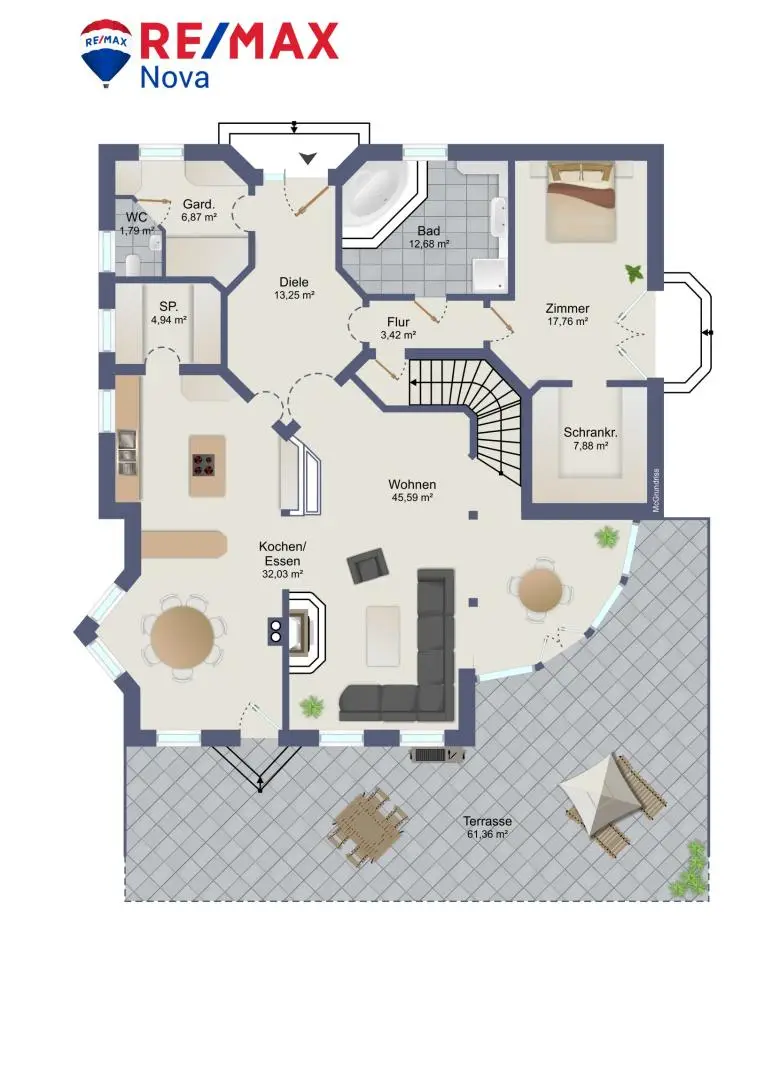 Grundriss schematisch EG