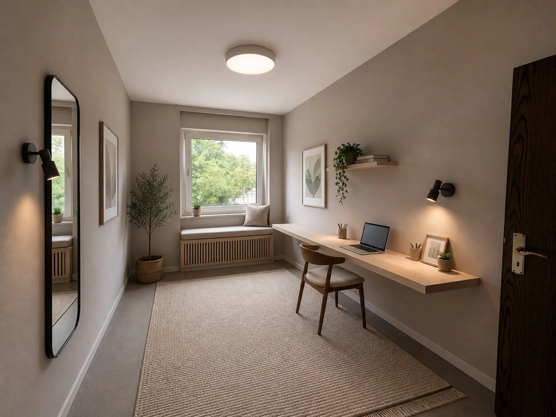 Atbeitszimmer möbliert