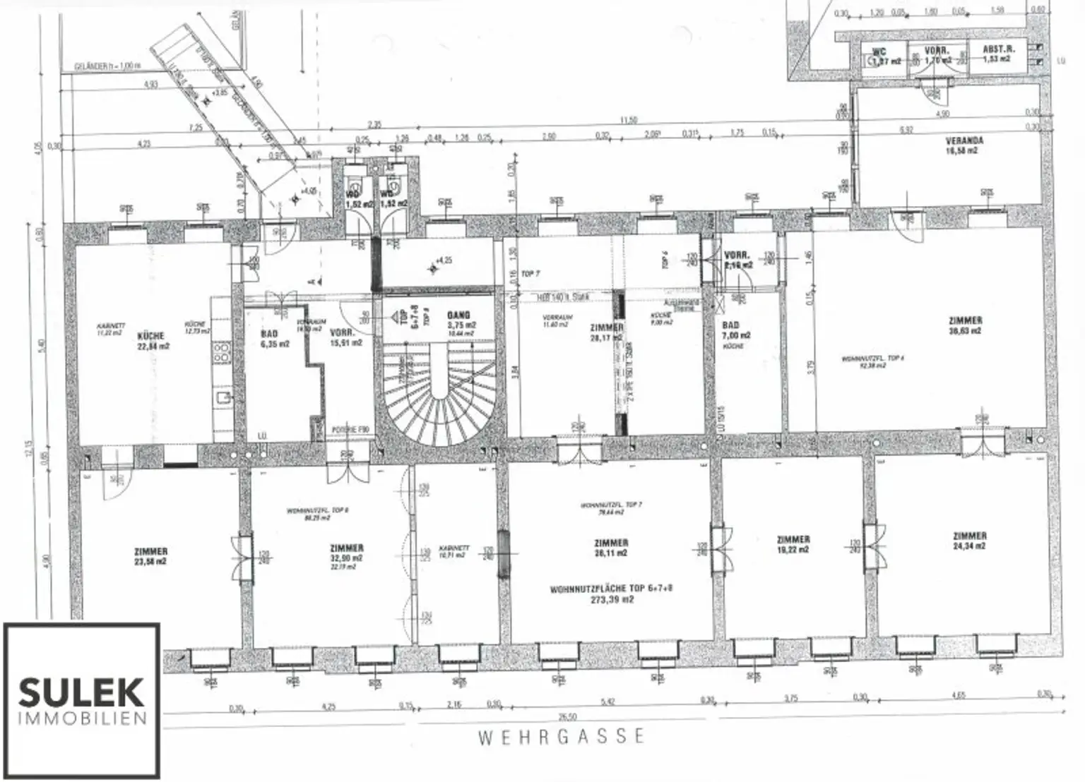 Rarität in der Wehrgasse: großzügige, sanierte Altbauwohnung mit Terrasse ab 01/26 unbefristet mieten!