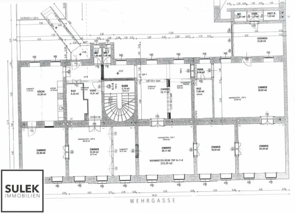Rarität in der Wehrgasse: großzügige, sanierte Altbauwohnung mit Terrasse ab 01/26 unbefristet mieten!