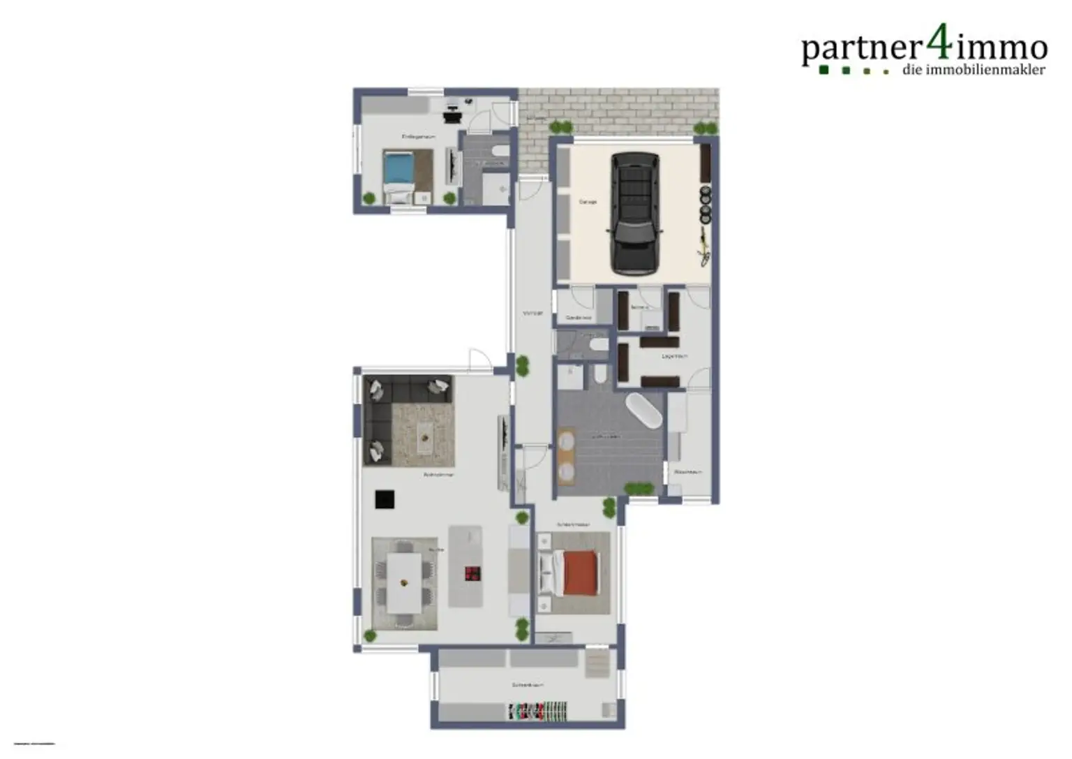 Luxuriöser Bungalow in absoluter Ruhelage am Waldrand als idealer Alterssitz