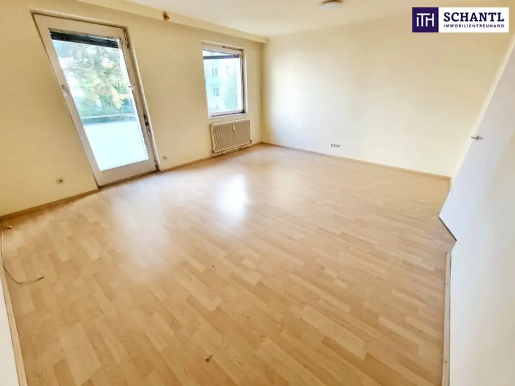 Absolute Grün- und Ruhelage! Gebraucht. Gepflegt. Geliebt! Perfekt aufgeteilte 3-Zimmer + separate Küche / 2 Balkone / Viele Möglichkeiten! Ruhig wohnen, gut leben!