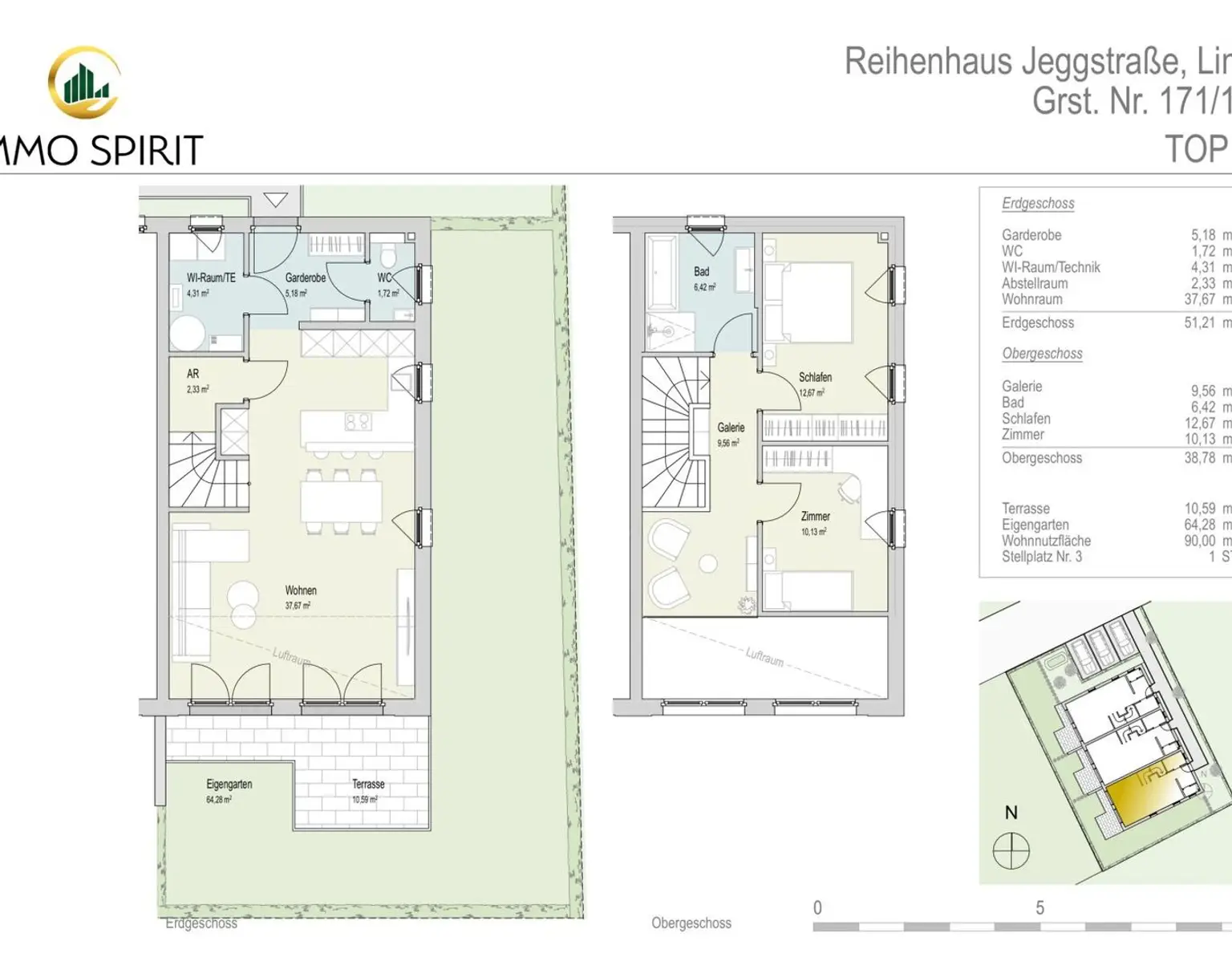 Hochwertiges Reihenhausprojekt in zentraler Lage von Linz - Ökologisch und modern