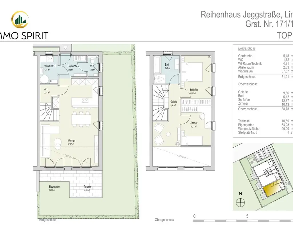 Hochwertiges Reihenhausprojekt in zentraler Lage von Linz - Ökologisch und modern