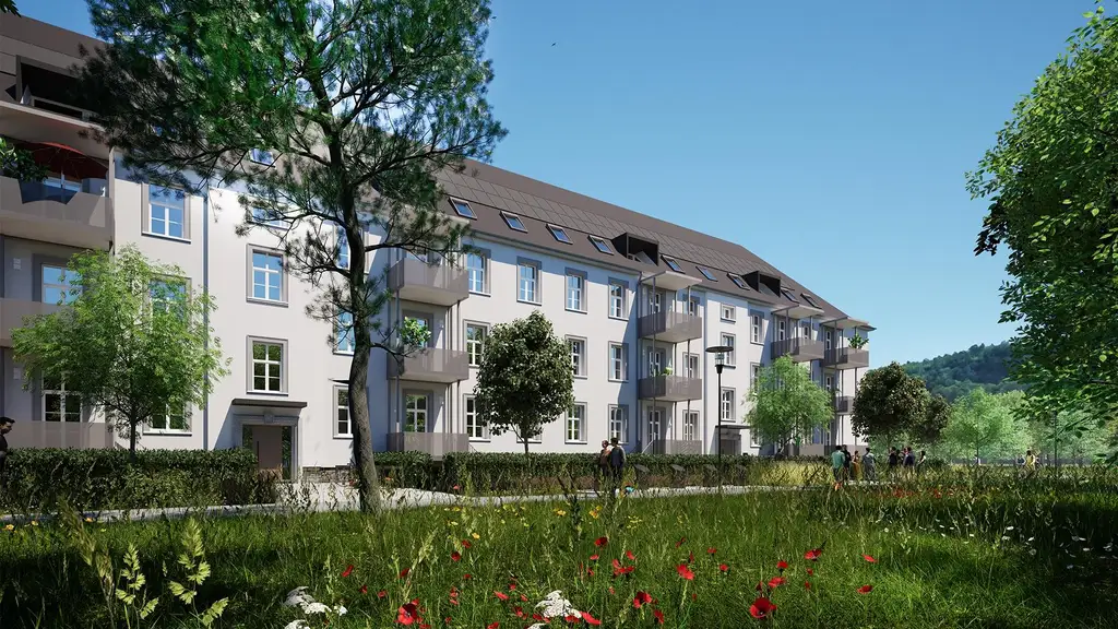 Erstbezug nach Kernsanierung - Helle 3-Zimmer-Wohnung mit Balkon