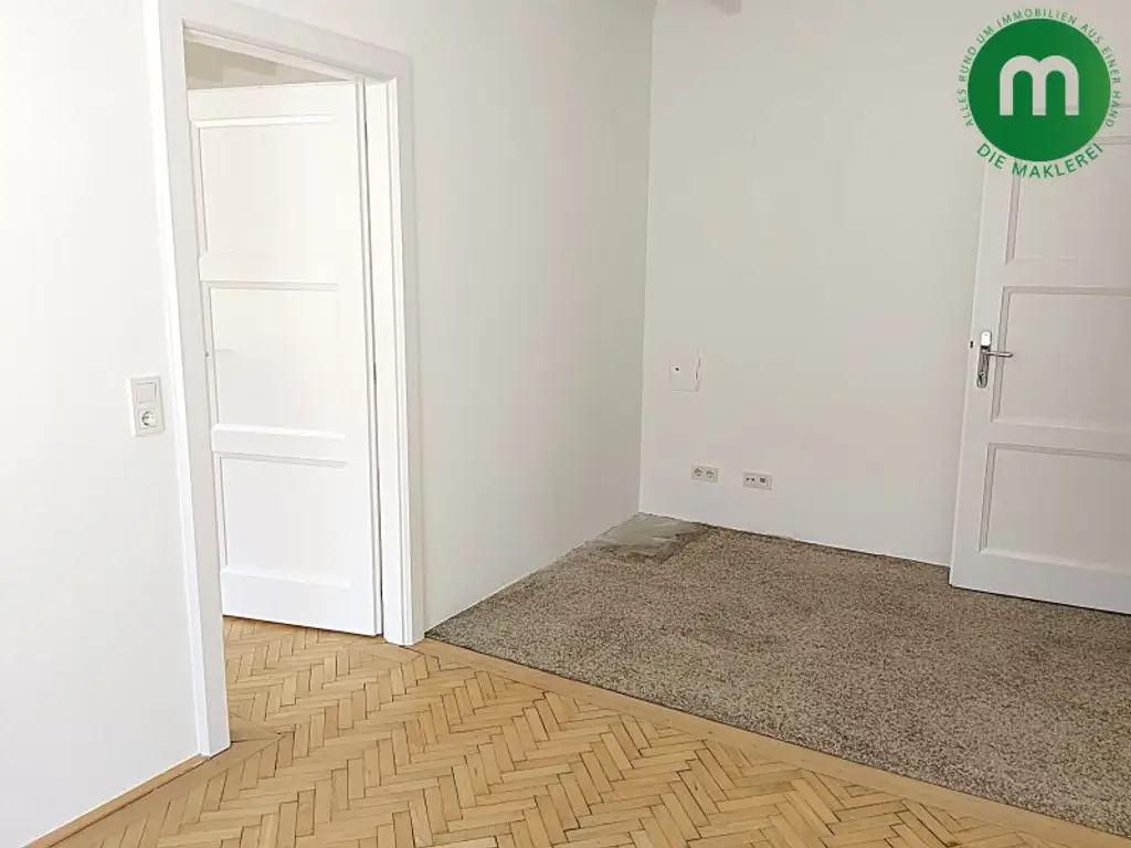 Unbefristete Miete: geräumiger 2-Zimmer-Altbau