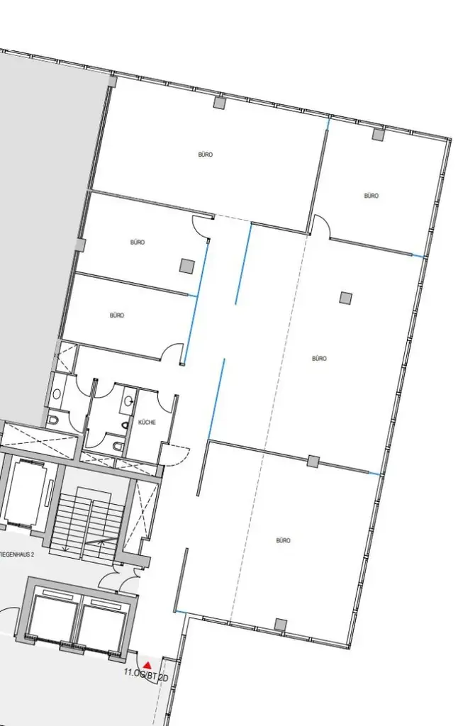 11. OG!! Moderne Bürofläche im SATURN -TOWER ++ Miete inkl. Heizung und Kühlung