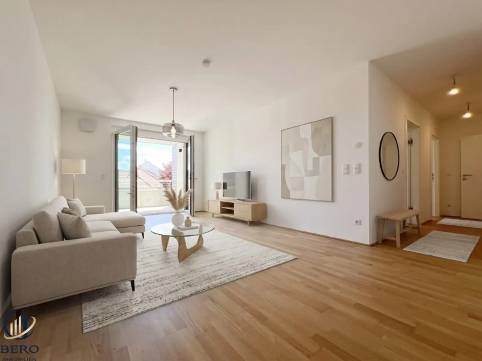 Wohnzimmer (virtuell möbliert)