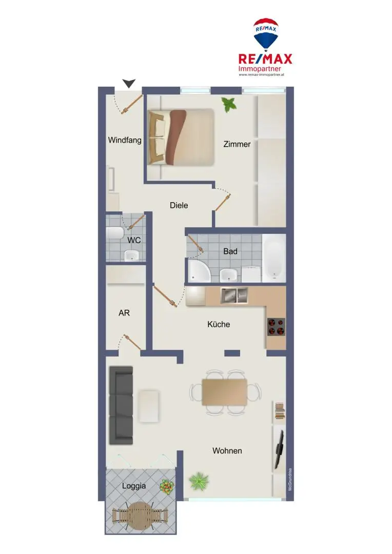 Grundrissplan Wohnung Weerberg
