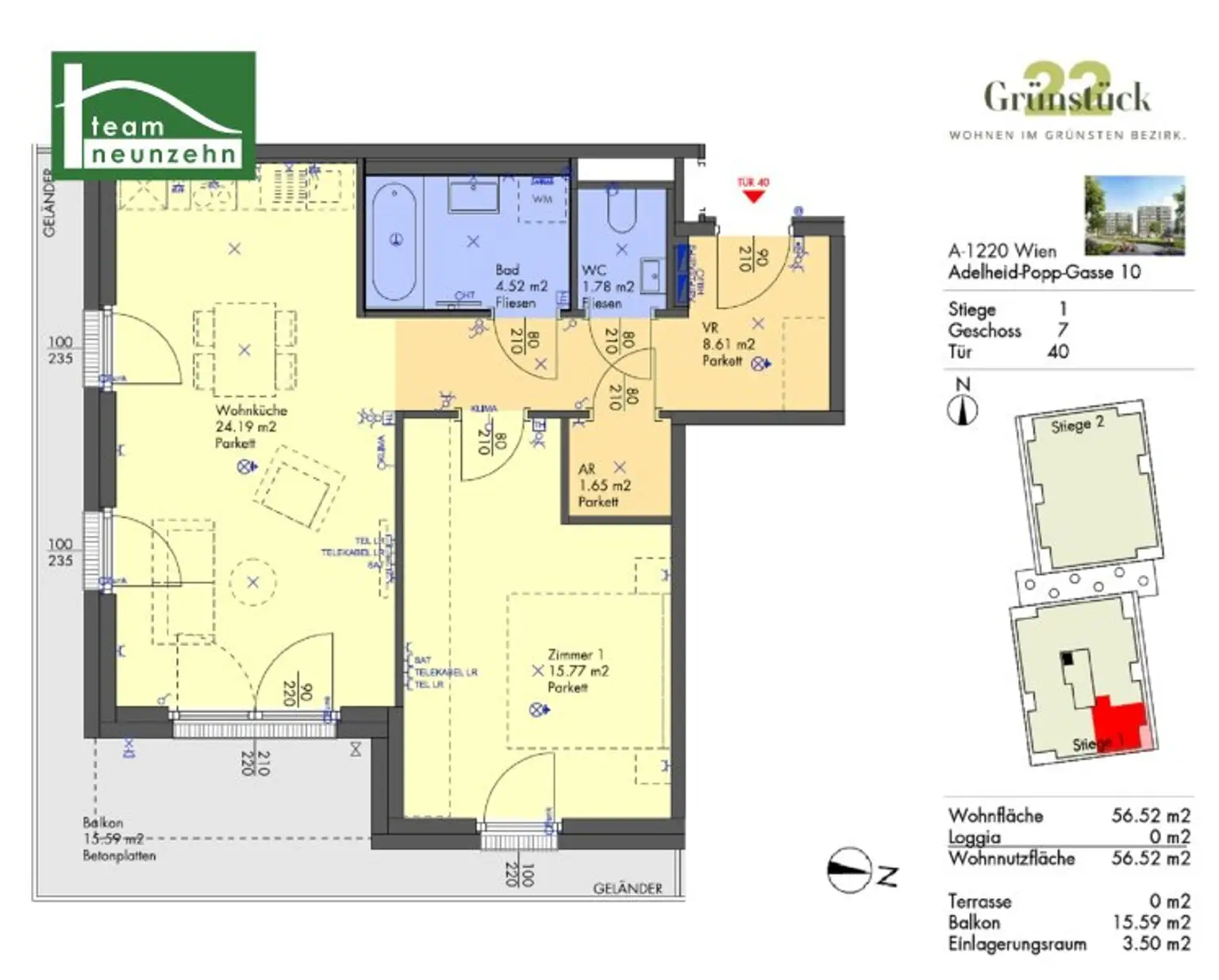 2-Zimmer-Wohnung mit Balkon - Top Lage in Stadlau - Ideale Infrastruktur!
