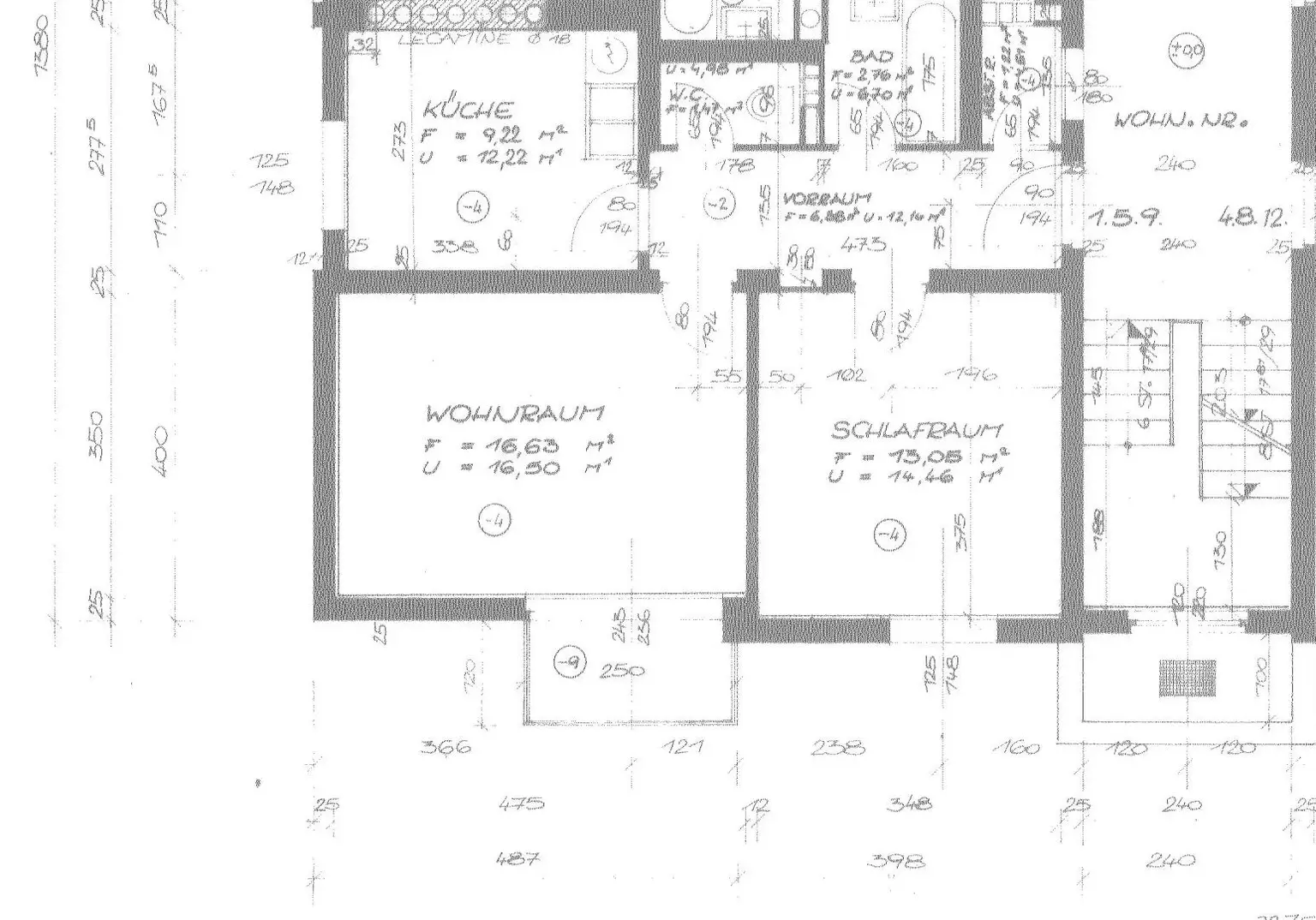 Grundrissplan-Wohnung
