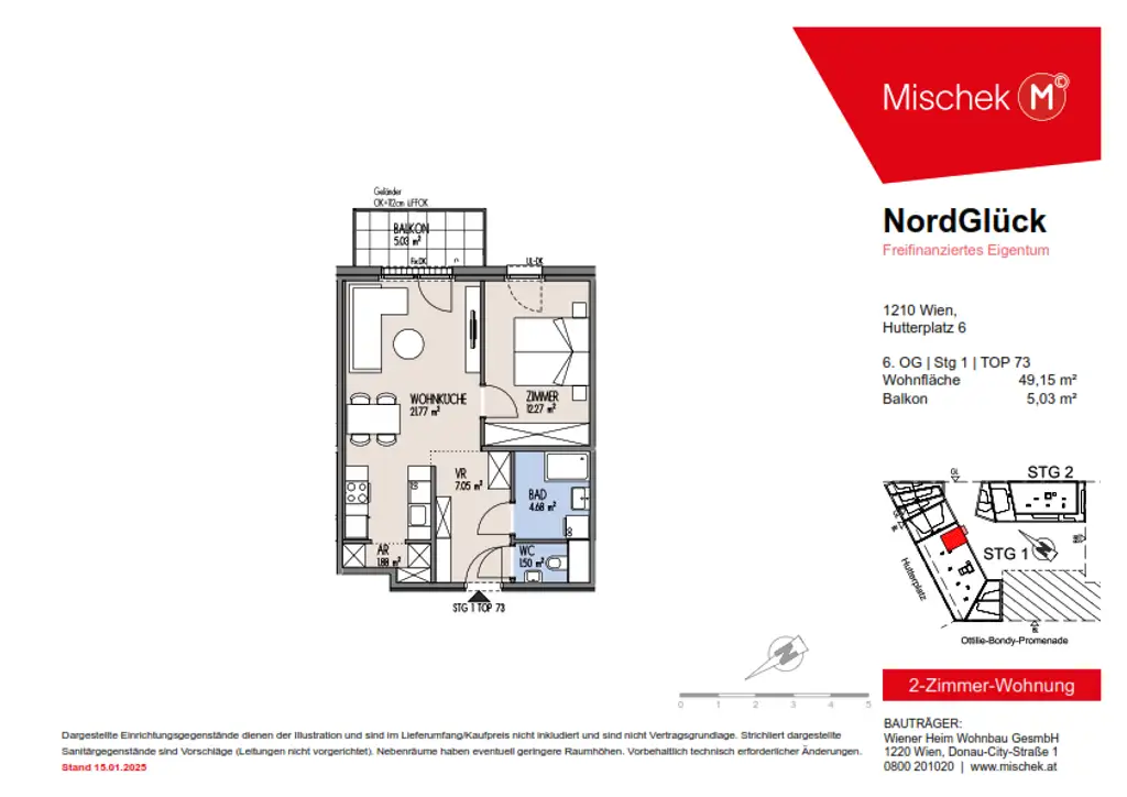 Top Neubau! 2-Zimmer-Wohnung mit Balkon – Erstbezug & provisionsfrei