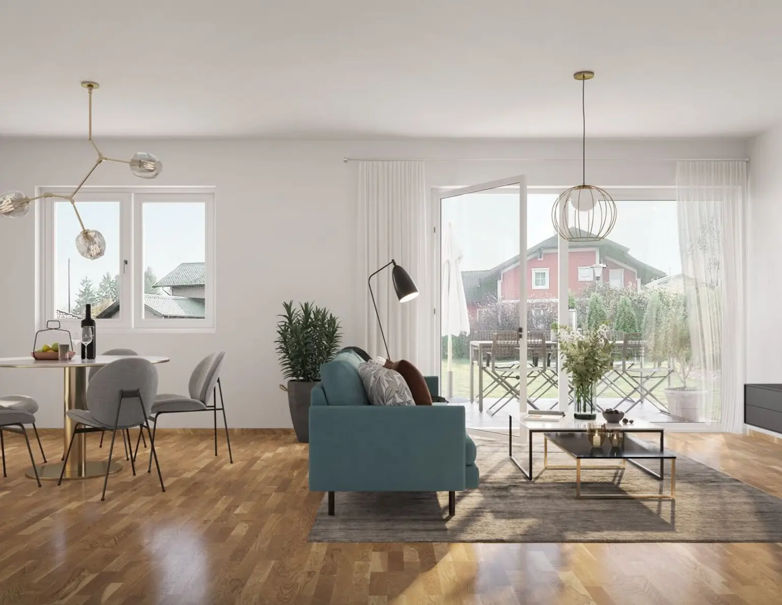 So viel Raum macht Freu(n)de - große 2-Zi-Gartenwohnung