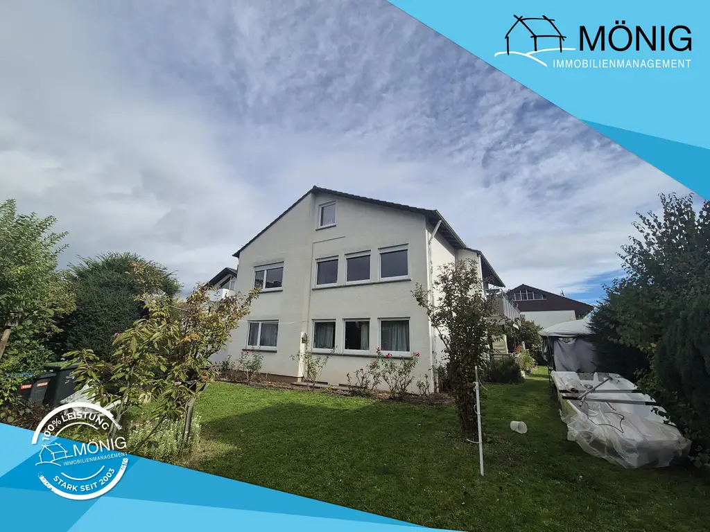 Helle 3,5-Zimmer-Wohnung mit großem Balkon, Gartenanteil und Garage in ruhiger Lage in Böblingen