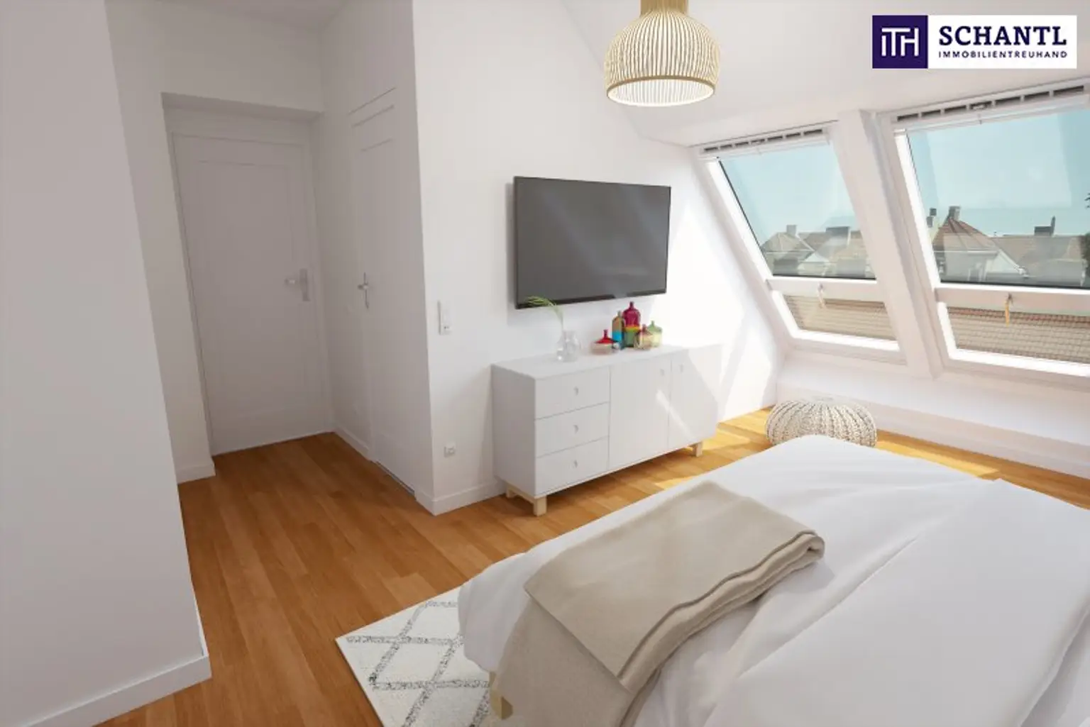 Exklusives Familienparadies über den Dächern – Stilvolle 4-Zimmer-Dachgeschosswohnung mit zwei Terrassen + moderner Luftwärmepumpe + Klimaanlage