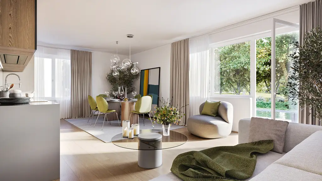 AM HAIN - Panoramablick & Freifläche: 4-Zimmer-Dachgeschosswohnung mit 3 Terrassen