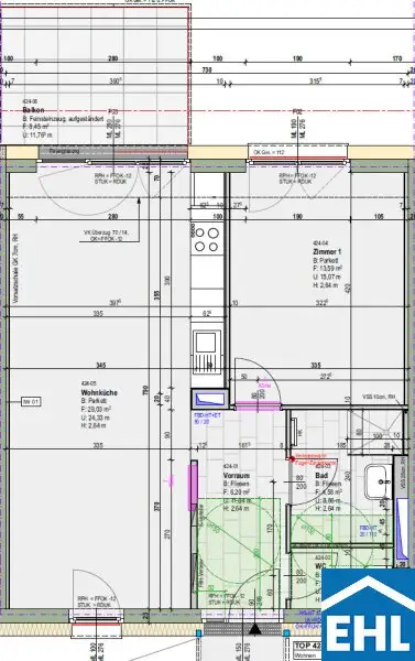 *Ab 01.12.* Ideal aufgeteilte 2-Zimmer-Wohnung mit Balkon!