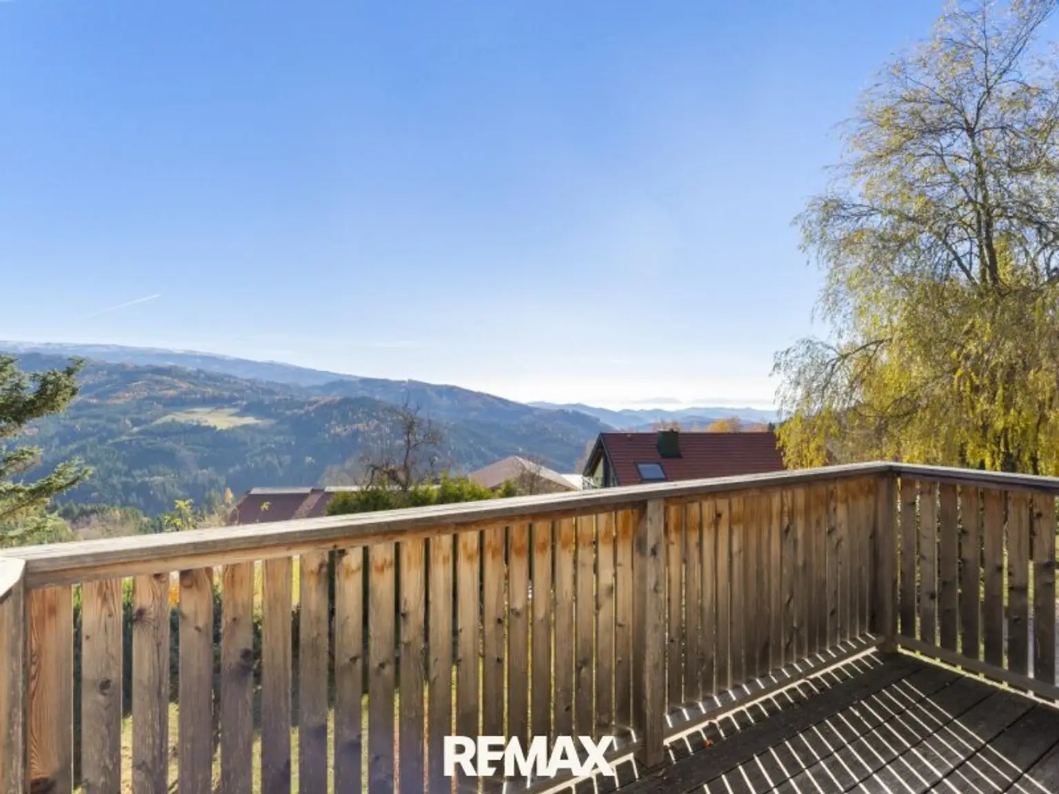 Blick vom Balkon