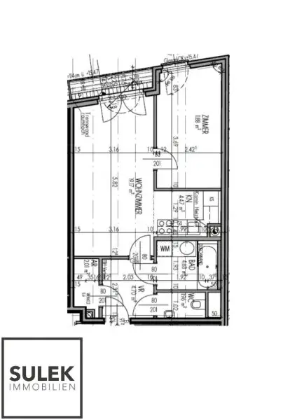 Ab 01.3.26 moderne 2-Zimmer-Wohnung mit Loggia in top Lage - Kaiserstr. 82! **Videobesichtigung**